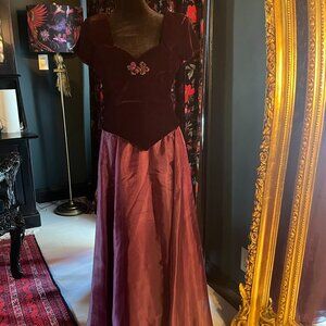 Vintage Scott McClintock Deep Purple Formal Dress